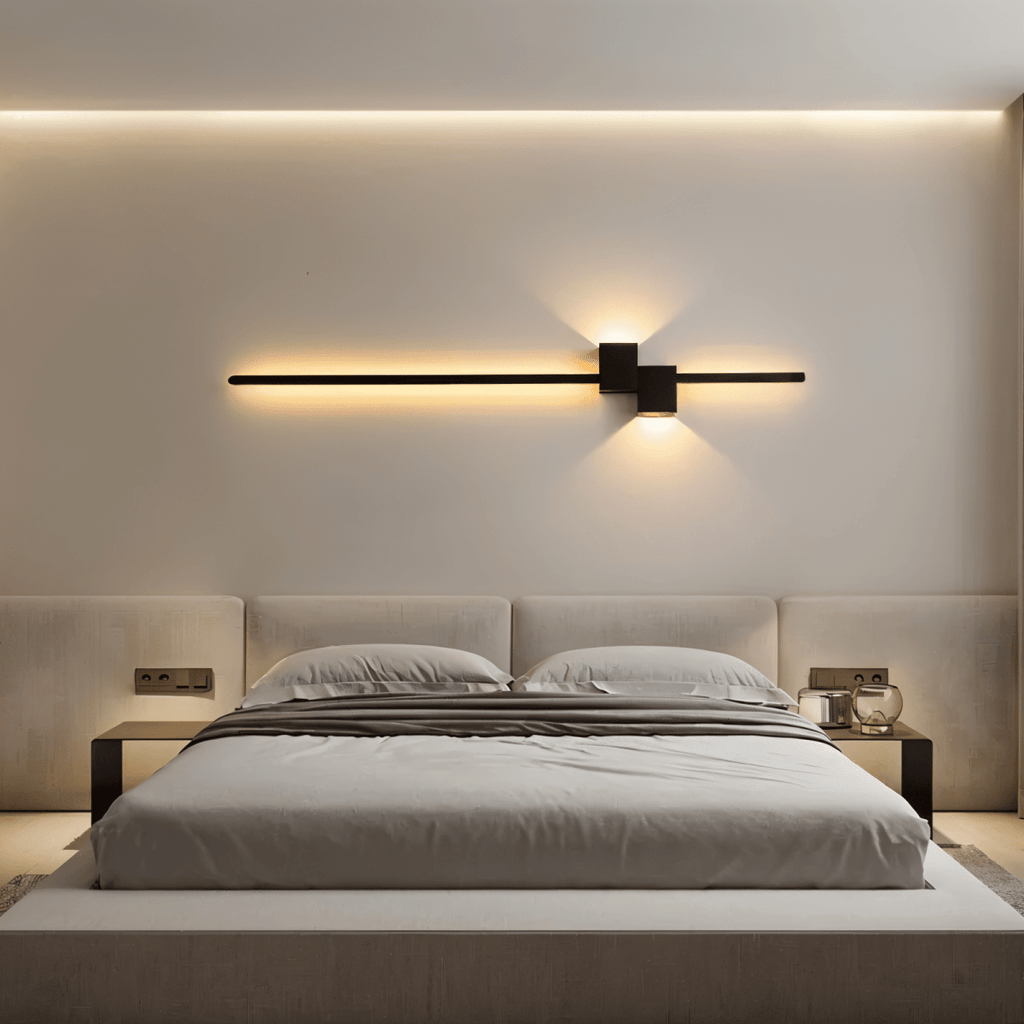 Minimalist LED wall light designed for sleek indirect illumination and modern interior decor - Euroselle