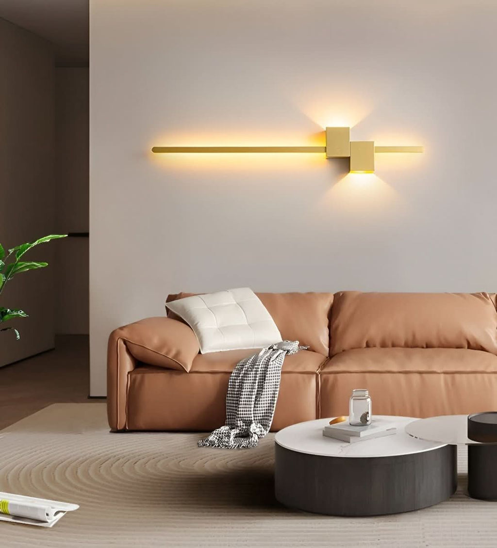 Minimalist LED wall light designed for sleek indirect illumination and modern interior decor - Euroselle