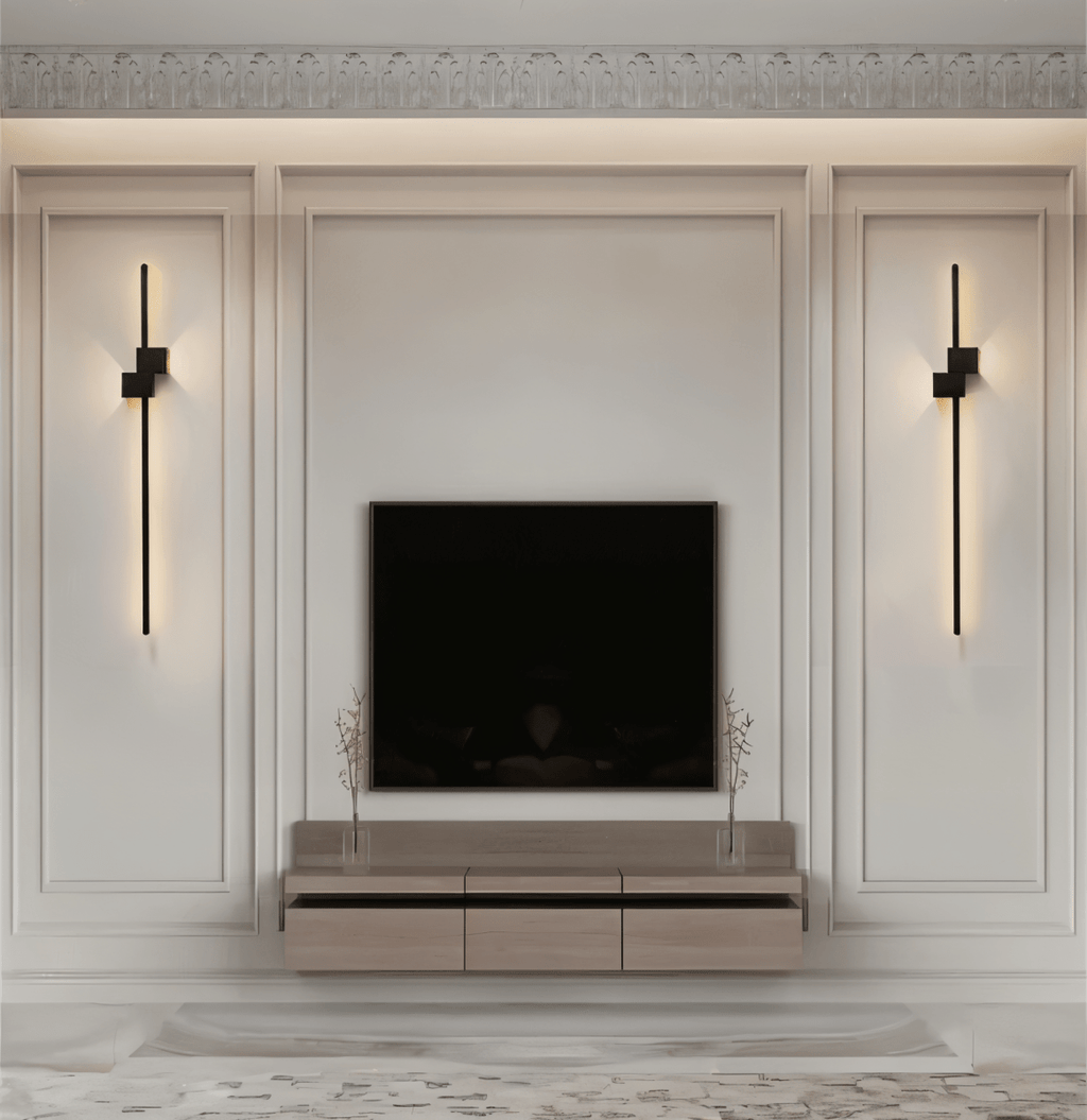 Minimalist LED wall light designed for sleek indirect illumination and modern interior decor - Euroselle