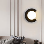 Wandleuchte Glas Metall G9 festverdrahtet minimalistisches Design | Euroselle