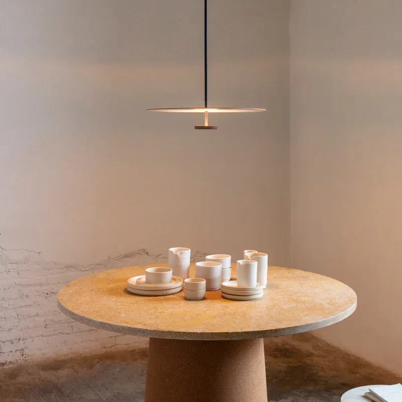 NexaArc Arc Ring Pendant Light For Living Rooms, Minimalist Design