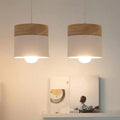 Modern Ceiling Pendant Light — Minimalistic Wooden Base