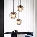 LumenAura Modern Glass Pendant Light for Interiors