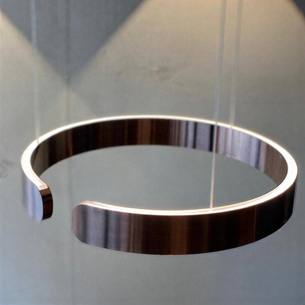 Moderne runde Deckenpendelleuchte | Offenes Ringdesign
