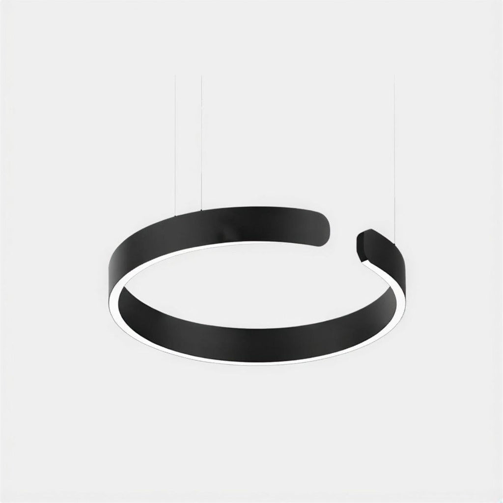 Moderne runde Deckenpendelleuchte | Offenes Ringdesign
