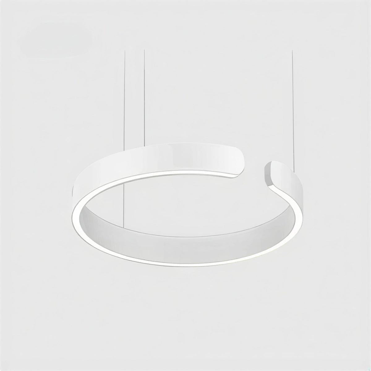 Moderne runde Deckenpendelleuchte | Offenes Ringdesign