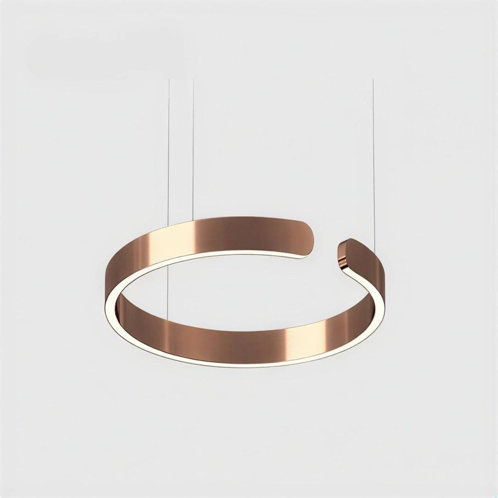 Moderne runde Deckenpendelleuchte | Offenes Ringdesign