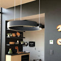 Moderne runde Deckenpendelleuchte | Offenes Ringdesign