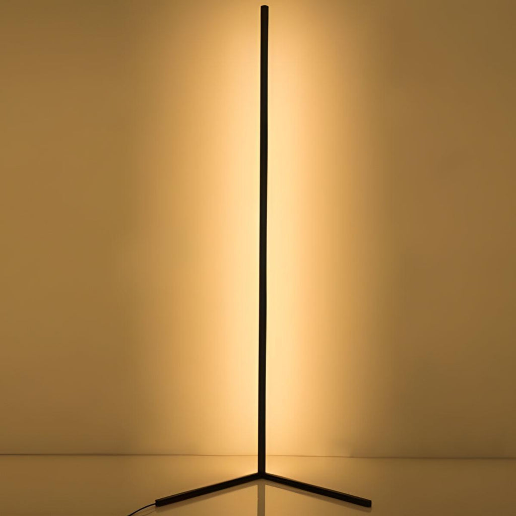 Modern golvlampa i barstil – smal profil, dimbar belysning, justerbar ljustemperatur