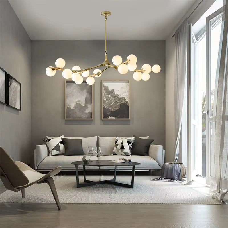Lio Lampe de plafond moderne à branches — Forme organique sculpturale