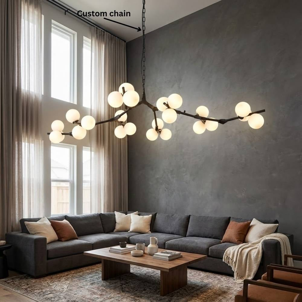 Lio Lampe de plafond moderne à branches — Forme organique sculpturale