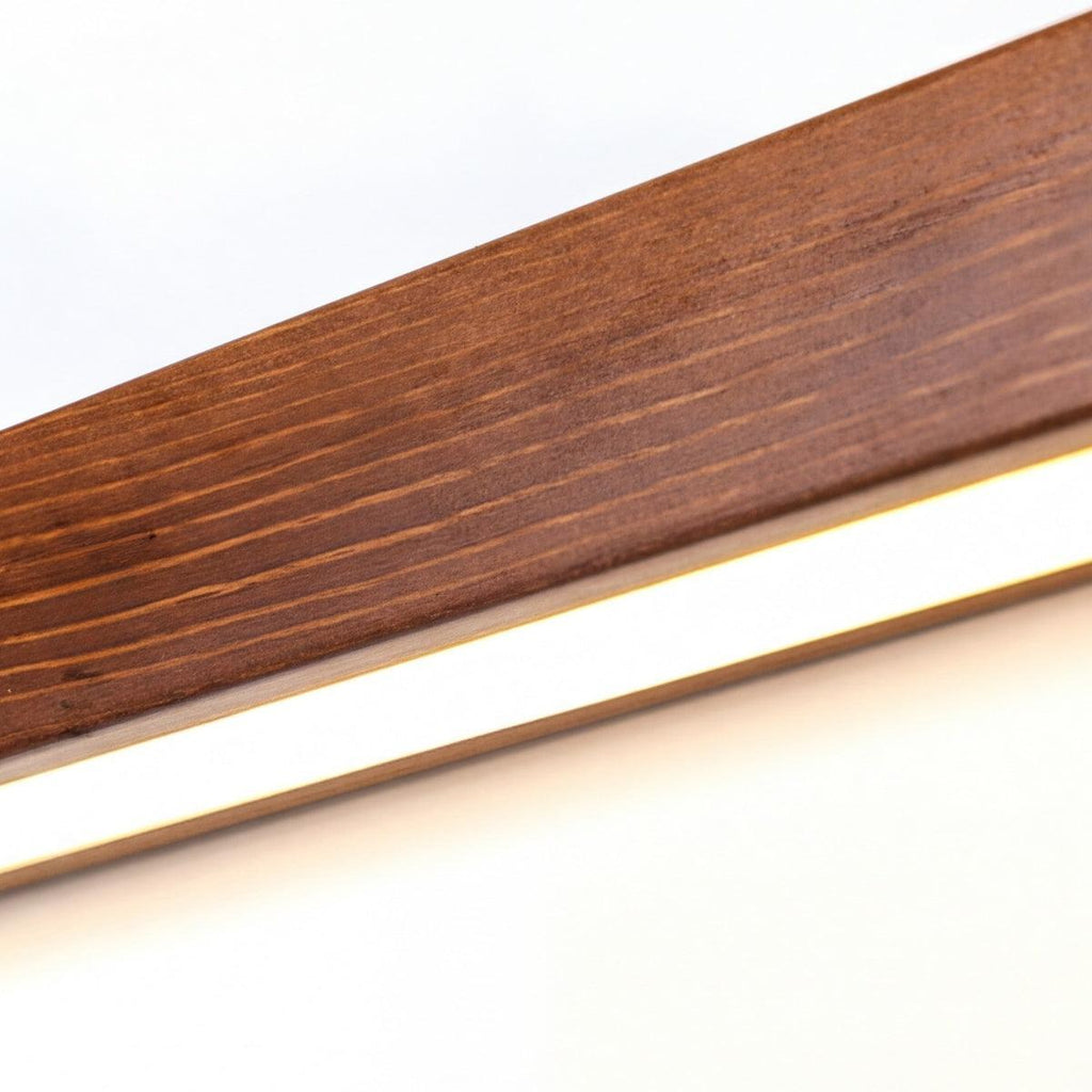 Applique murale moderne et fine — luminaire de meuble-lavabo minimaliste en bois
