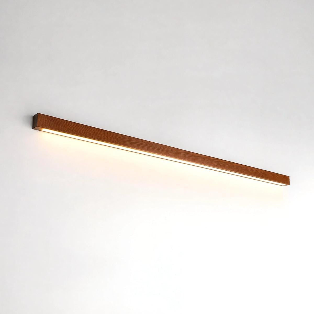 Applique murale moderne et fine — luminaire de meuble-lavabo minimaliste en bois