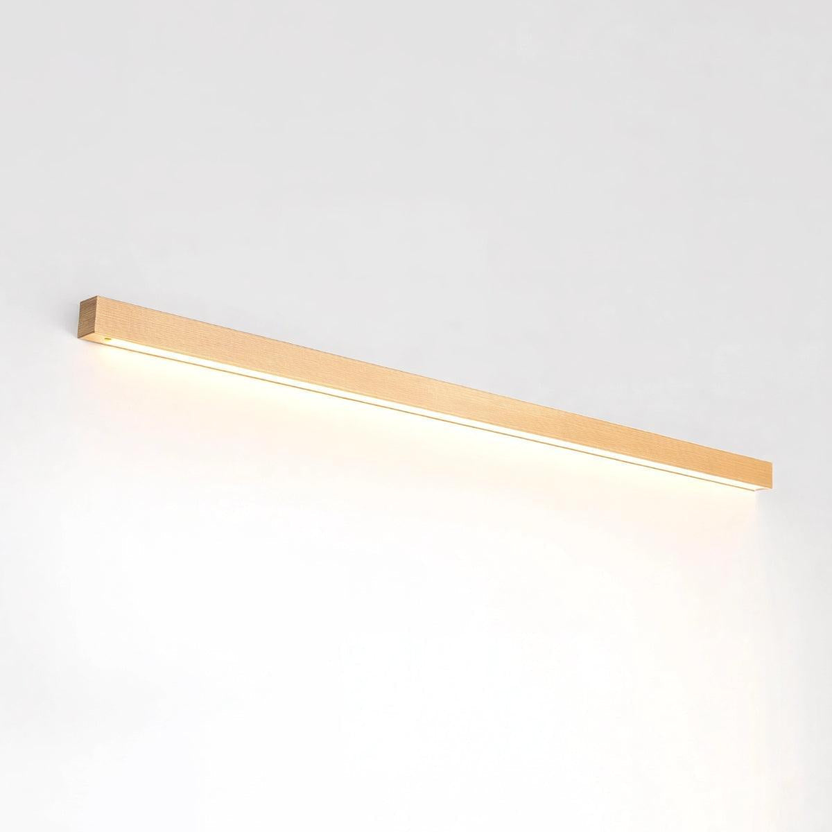 Applique murale moderne et fine — luminaire de meuble-lavabo minimaliste en bois