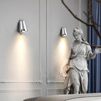 Wandleuchte Aluminium LED 5W Glockenform schwarz silber gold | Euroselle