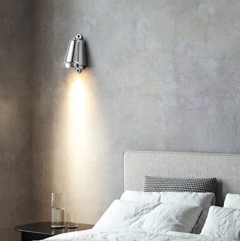Wandleuchte Aluminium LED 5W Glockenform schwarz silber gold | Euroselle