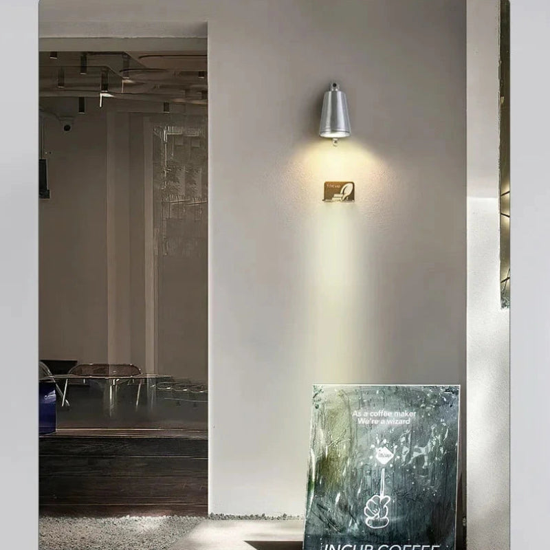 Wandleuchte Aluminium LED 5W Glockenform schwarz silber gold | Euroselle