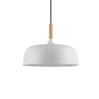 Kivaro | Modern Black Pendant Light With Wood Accent, Scandinavian Ceiling Fixture