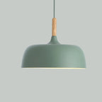 Kivaro | Modern Black Pendant Light With Wood Accent, Scandinavian Ceiling Fixture
