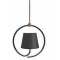 Nerida | Sculptural Black Ring Ceiling Pendant