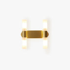 Aurelin | Moderne goldene LED-Wandleuchte mit satiniertem Glas
