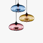 Lumeria Glass LED Pendant Light in Multiple Colors for Home