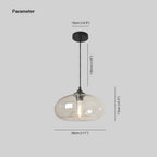 Lumeria Glass LED Pendant Light in Multiple Colors for Home