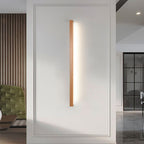Linora Moderne lineare LED-Wandleuchte halb Holz Acryl