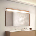 Linora Moderne lineare LED-Wandleuchte halb Holz Acryl