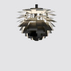 Aurique Metal Artichoke Pendant Light Sculptural LED