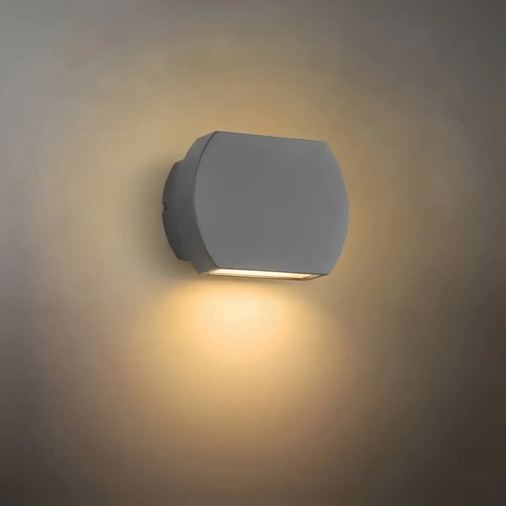Modern Outdoor Wall Lamp Metal Glass LED | Euroselle
