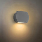 Modern Outdoor Wall Lamp Metal Glass LED | Euroselle