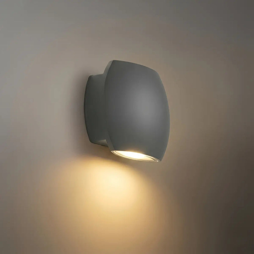 Modern Outdoor Wall Lamp Metal Glass LED | Euroselle