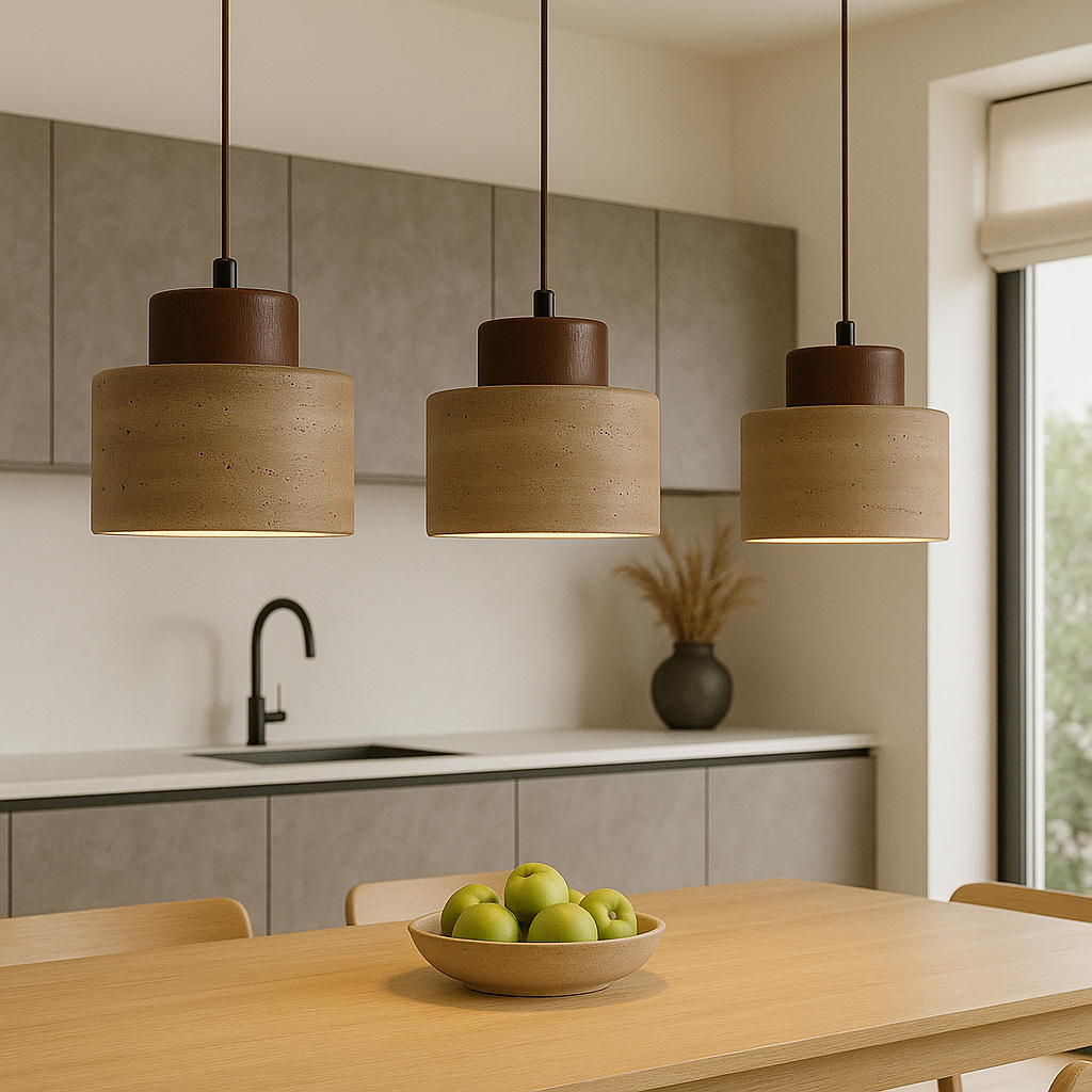 Home Pendant Light in Travertine