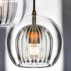 Liora Smoked Glass Cluster Pendant, Modern Ceiling Light