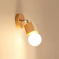 Wall Sconce Wood and Metal Adjustable Wall Light IP44 Rated E26 E27 Fixture | Euroselle