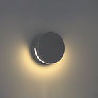 Alvara Moderne schwarze Zylinder-Außen-LED-Wandleuchte mit Up- und Downlight