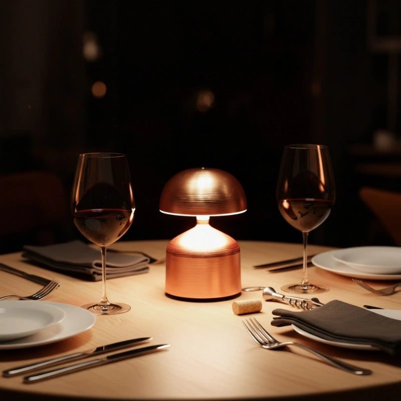 Moderne Schmiedeeisen Tischlampe – Dimmbar und Wiederaufladbar mit Anpassbarer Beleuchtung | Euroselle