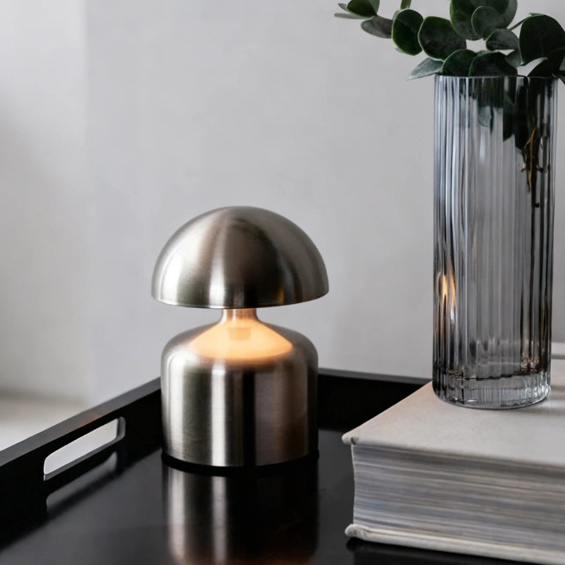 Moderne Schmiedeeisen Tischlampe – Dimmbar und Wiederaufladbar mit Anpassbarer Beleuchtung | Euroselle