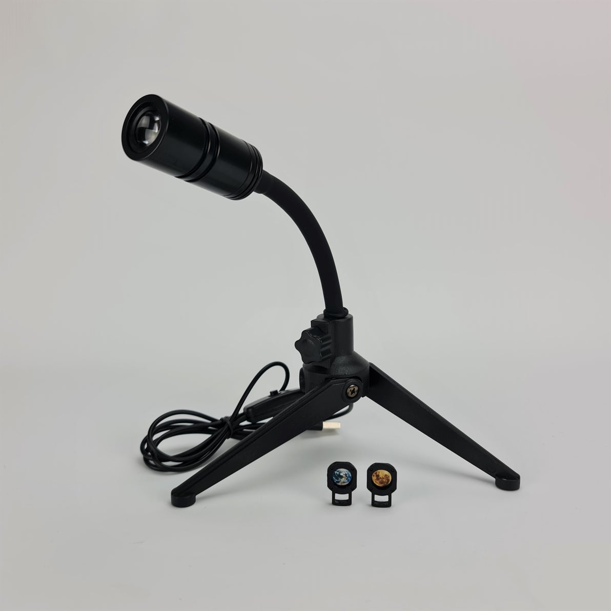 Projektionslampe mit flexiblem Hals, USB-betrieben, duale Projektionsfilme | Euroselle