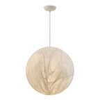 LunaSilk Ceiling Lamp With Moonlit Glow And Silk Accent For Calm Rooms