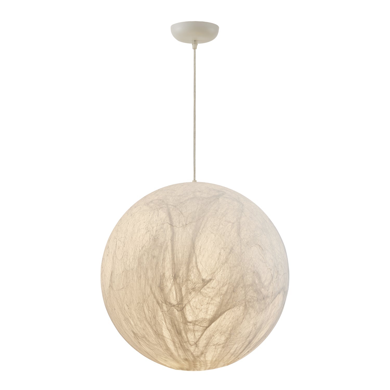 LunaSilk Ceiling Lamp With Moonlit Glow And Silk Accent For Calm Rooms