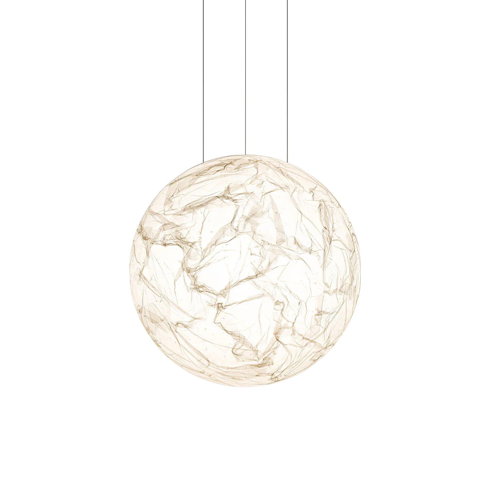LunaSilk Ceiling Lamp With Moonlit Glow And Silk Accent For Calm Rooms