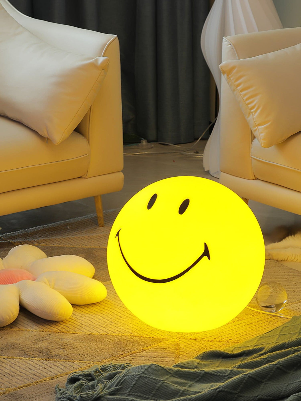 Radosna lampka nocna — polipropylenowa lampa LED 9 cali, ładowanie przez USB