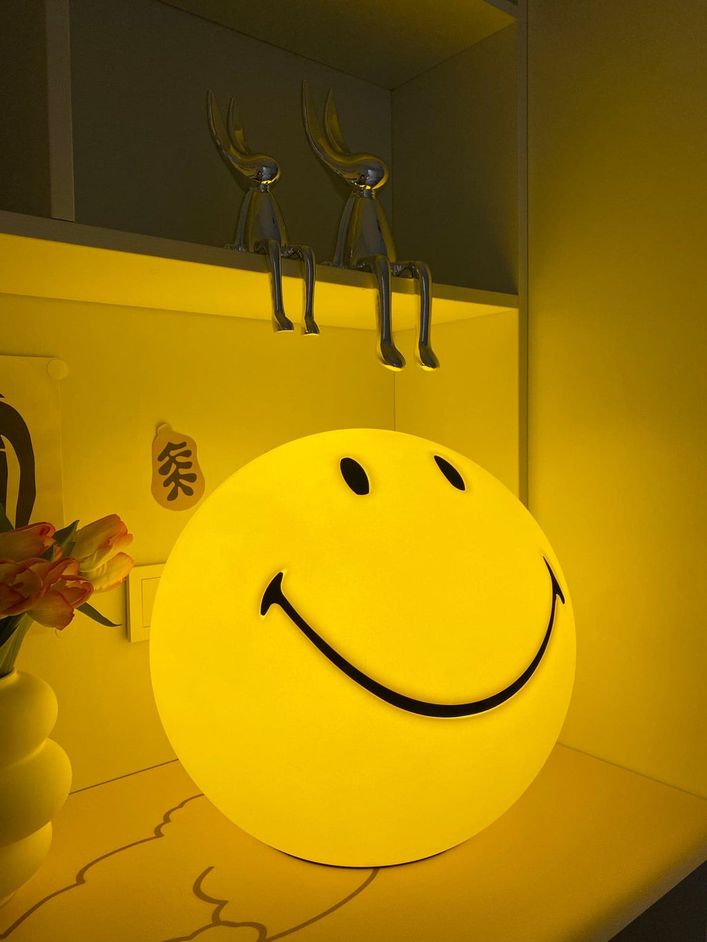 Radosna lampka nocna — polipropylenowa lampa LED 9 cali, ładowanie przez USB