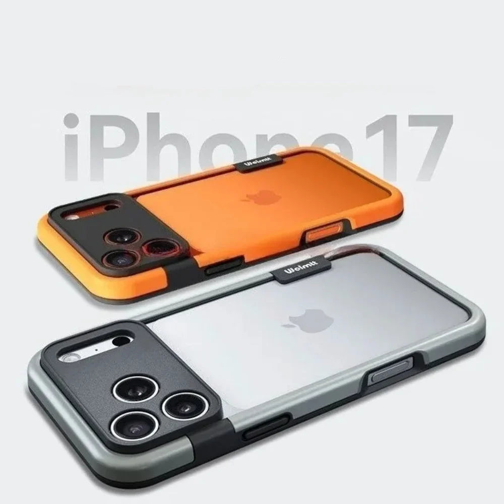 双色 iPhone 手机壳 — 凸起摄像头环，吸震硅胶边框