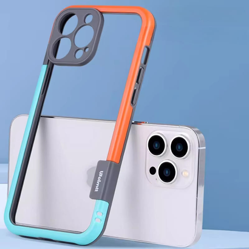 双色 iPhone 手机壳 — 凸起摄像头环，吸震硅胶边框