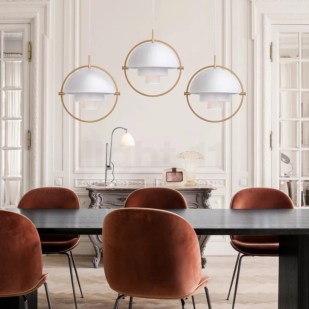 Arielle Nest Pendant Light With Layered Shade Design