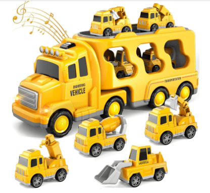 Brinquedo transportador NovaMove — Efeitos de luz e som, inclui carros de brincar e compartimento de arrumação traseiro