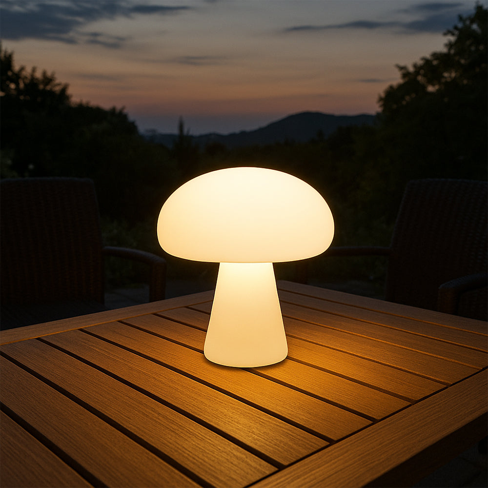 Modern Mushroom Table Lamp – Warm White LED Acrylic Bedside Lamp | Euroselle